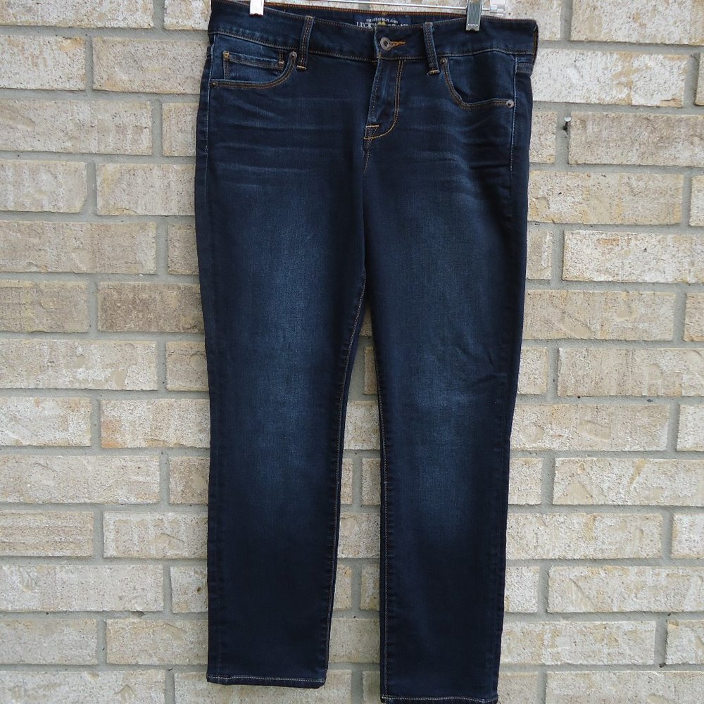 SIZE 6 /28. LUCKY BRAND "LEYLA" skinny ankle jeans.